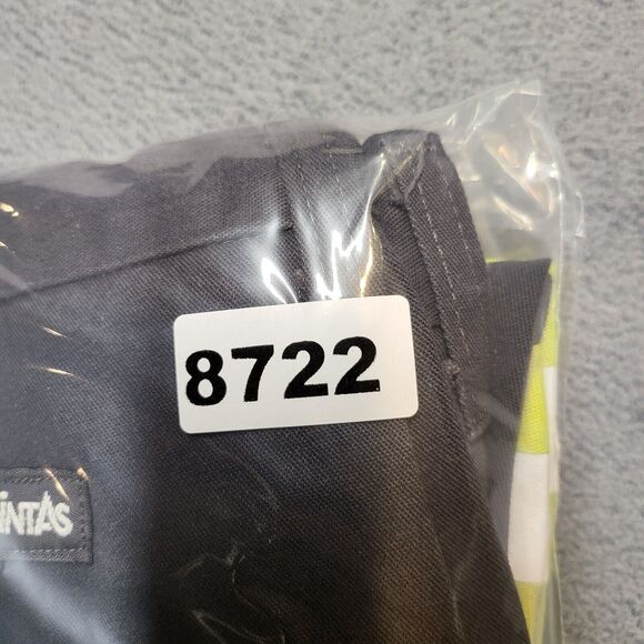 Cintas Work Pants Mens 33x30 Black Hi Vis Uniform Reflective Safety - Picture 12 of 12